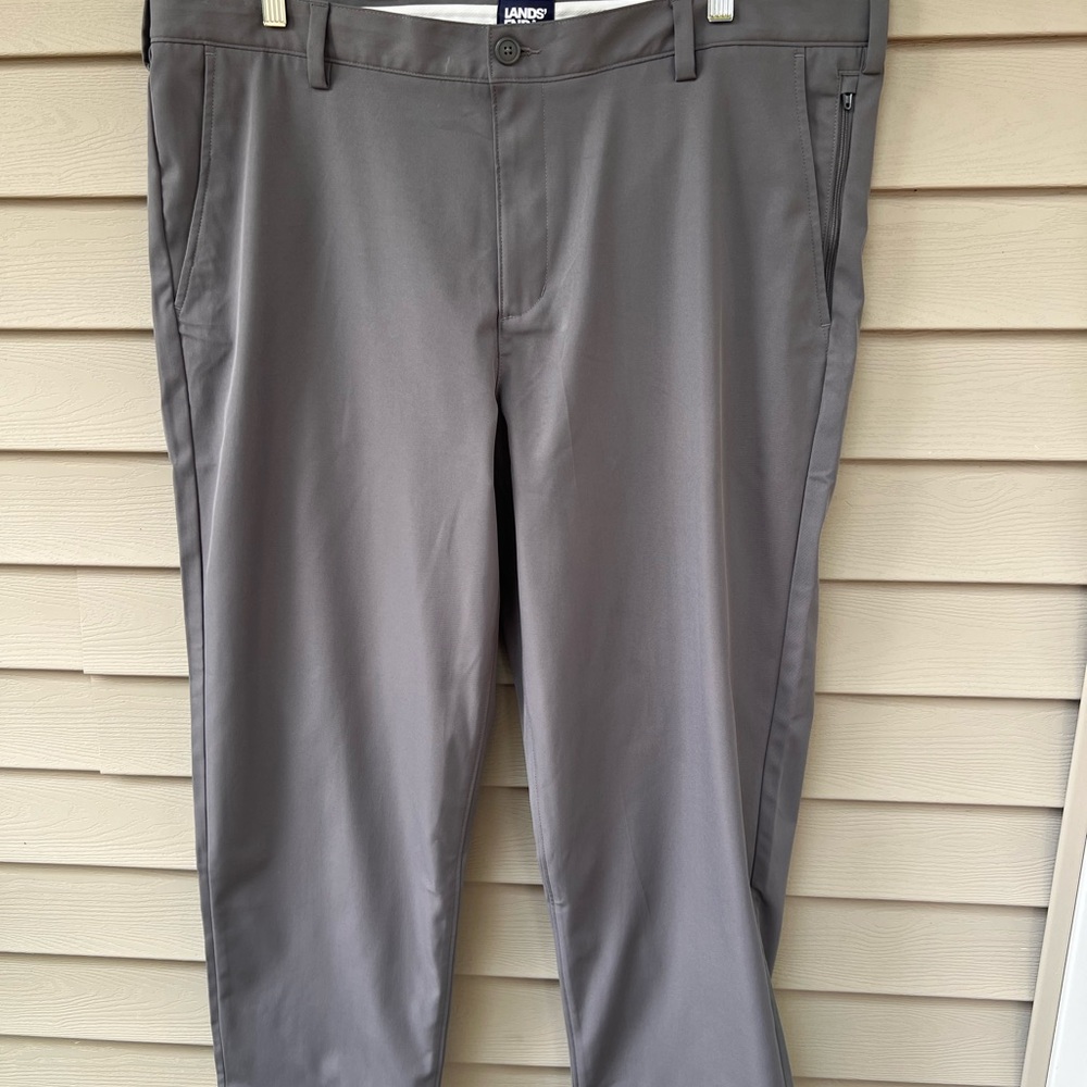 Lands’ End Flex GOLF Pant | Dark Gray | Size 40 Waist | Approx. 38 Length - Picture 2 of 14